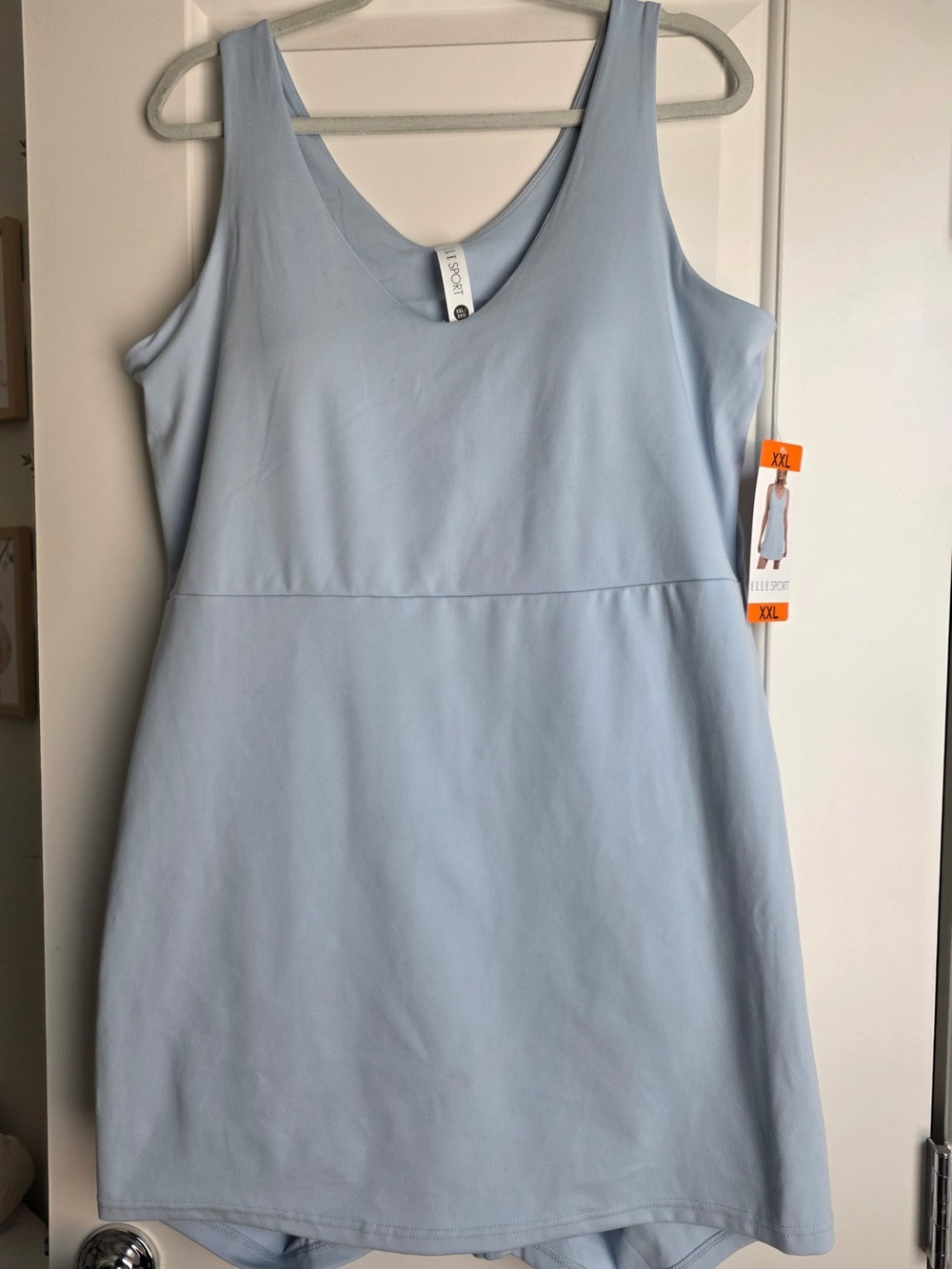 Elle Sport Women's Active Tank Dress Light Blue, XXL